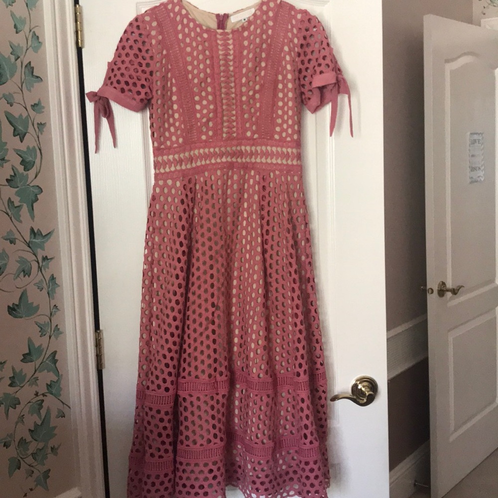 Darker pink dress. Perfect for weddings!